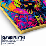 Abstract Man With The Glasses Cotton Canvas Wall Painting