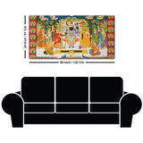 Pichwai Shreenathji Krishna Canvas Wall Painting