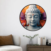 Premium Gautam Buddha Round Luxury Wall Painting