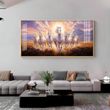 Running Horses Acrylic Wall Painting – Large Canvas Horse Wall Art for Living Room