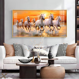 Abstract Horses Acrylic Wall Painting – Modern Art Horse Wall Décor