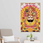 Shyam Baba Traditional Devotional Canvas Painting Pooja Room Wall Decor