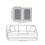 Mid-Century Abstract Contemporary Aesthetic Wall Art Set of 2