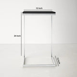 Square Black Marble Modern Designer Side Table