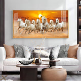 Abstract Horse Acrylic Wall Painting – Modern Horse Canvas Art for Home