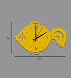 Fish Design MDF Modern Analog Wall Clock