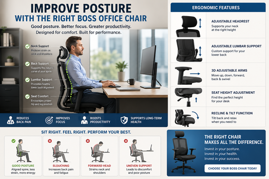 How to Improve Posture with the Right Boss Office Chair