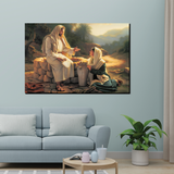Redeemer Jesus Canvas Printed Wall Paintings for Living Room, Meditation Room, Bedroom, Churches, Hospitals