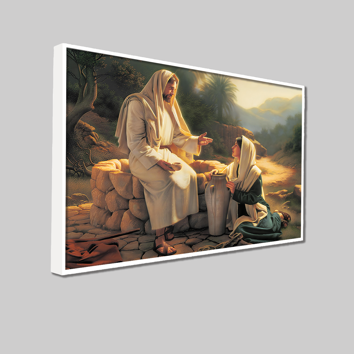 Redeemer Jesus Canvas Printed Wall Paintings for Living Room, Meditation Room, Bedroom, Churches, Hospitals
