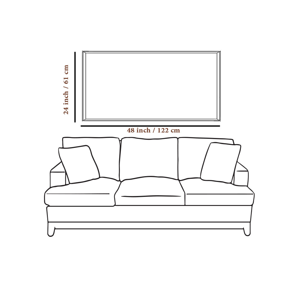 Elephants Along Chobe River During Sunset Canvas Art / Wildlife Painting