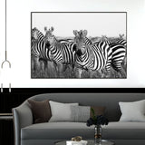 Monochromatic Zebra Wildlife Painting