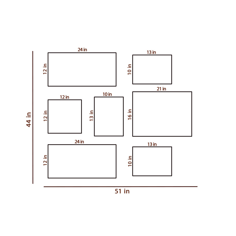 Set Of 7 Frame Sets Of Mystical Heritage Temples Of India