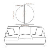 Gold Abstract Drags Semi Circle Frames Set Of 2