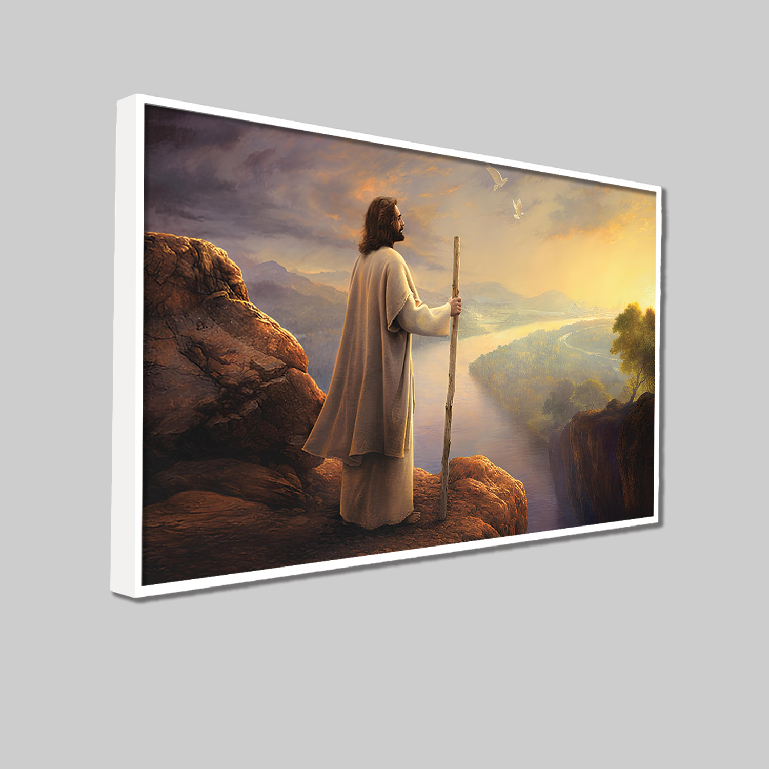 Messiah  Jesus Canvas Printed Wall Paintings for Living Room, Meditation Room, Bedroom, Churches, Hospitals