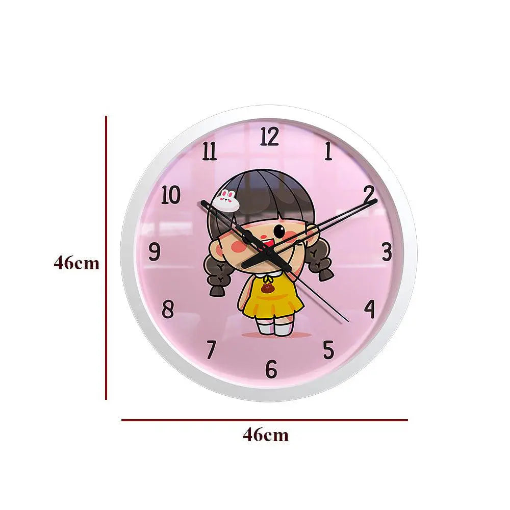 Happy Girl Kids Wall Clock