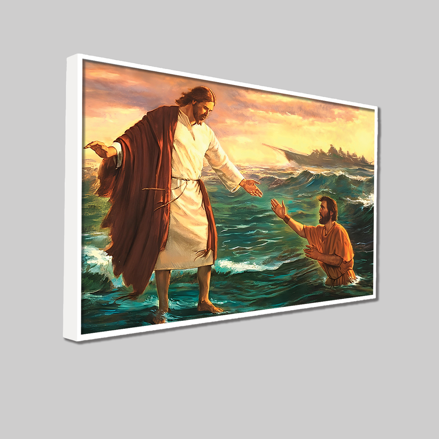 Emmanuel  Jesus Canvas Printed Wall Paintings for Living Room, Meditation Room, Bedroom, Churches, Hospitals