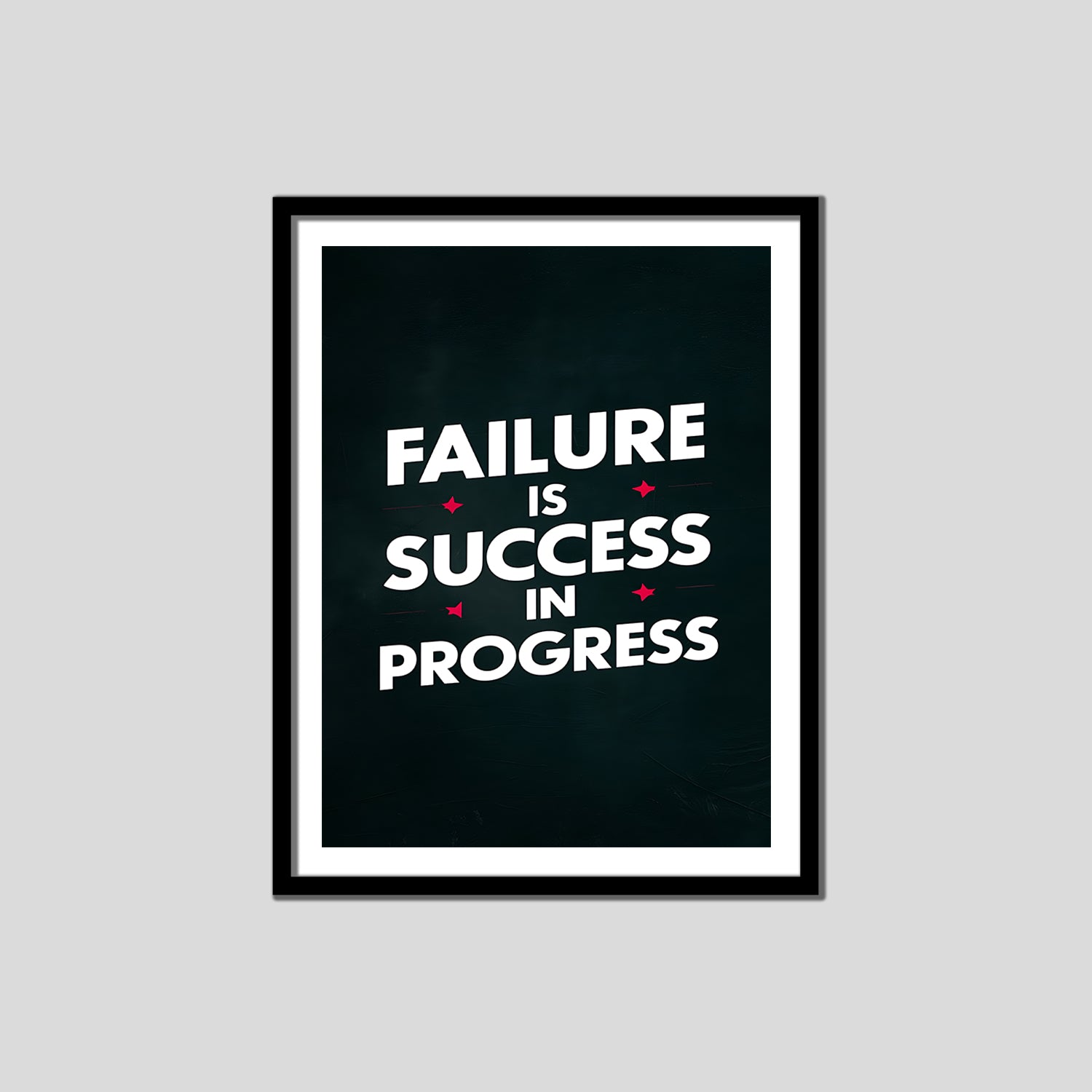 Failure Is Success In Progress Premium Motivational Quotes Photo Frame