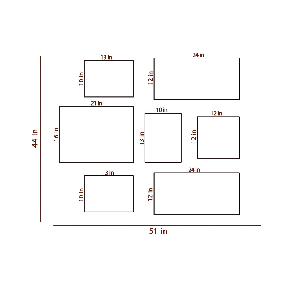 Set Of 7 Frame Sets Of Ancient Heritage Temples Of India