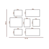 Set Of 7 Frame Sets Of Ancient Heritage Temples Of India