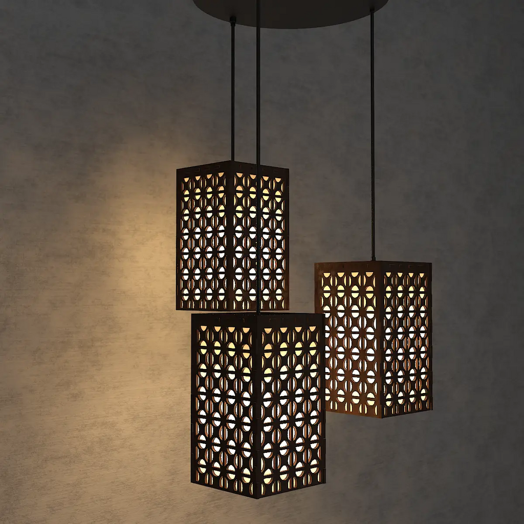 Wooden Modern Lamp Hanging Ceiling Light For Home Decoration Living Room