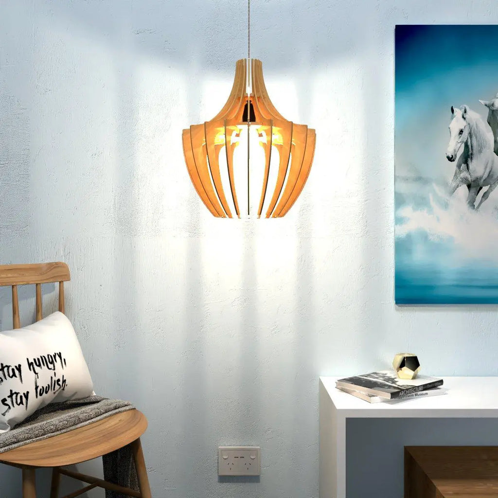 Beautiful Modern Design Wooden Ceiling Lamp For Home Decoration Living Room