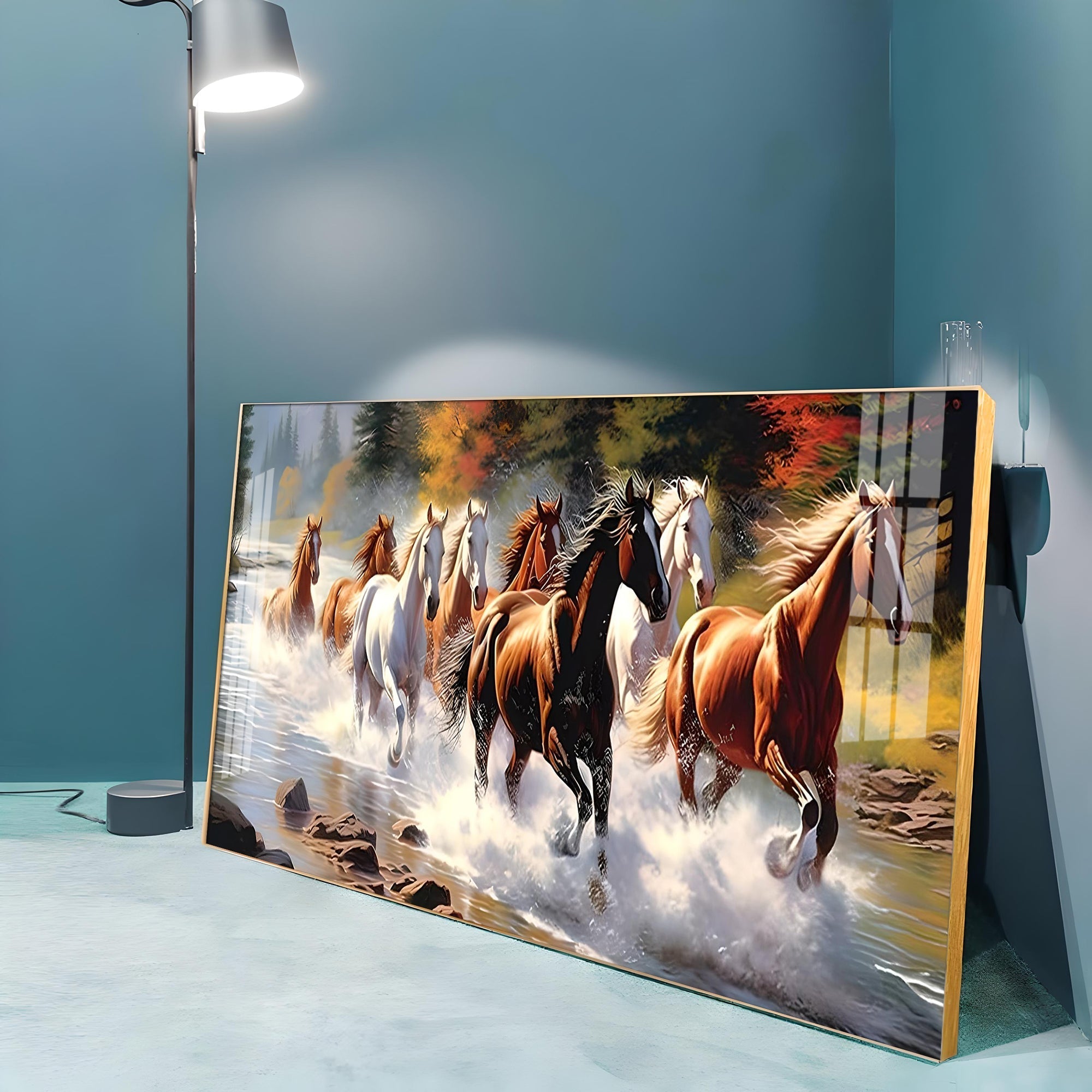 Contemporary Horse Acrylic Wall Painting – Trendy Horse Wall Décor