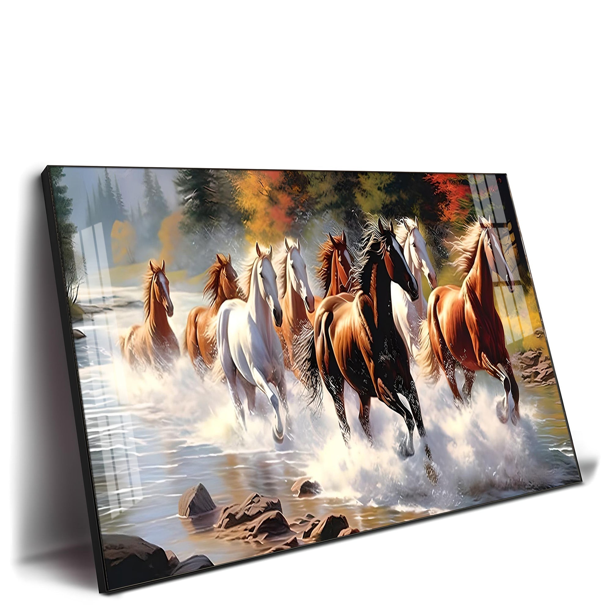 Contemporary Horse Acrylic Wall Painting – Trendy Horse Wall Décor