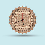 Mandala Designer Multi-Layer Wooden Wall Clock