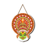 Kathakali Dancer Face on Mandala Pattern Wall Hanging