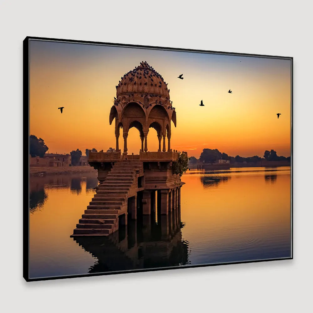 Rajasthani Ancient Temple Framed Wall Art
