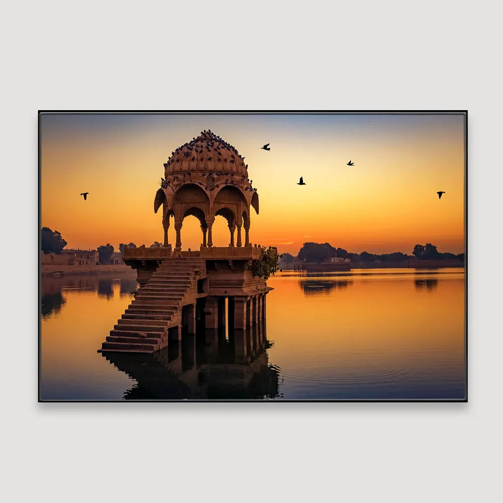 Rajasthani Ancient Temple Framed Wall Art