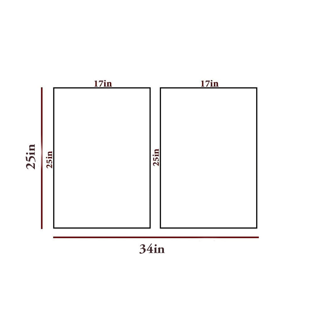 Golden & White Flowy Path Frames Set Of 2