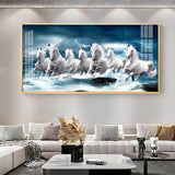 Horse Acrylic Wall Painting for Bedroom Décor – Elegant Horse Art