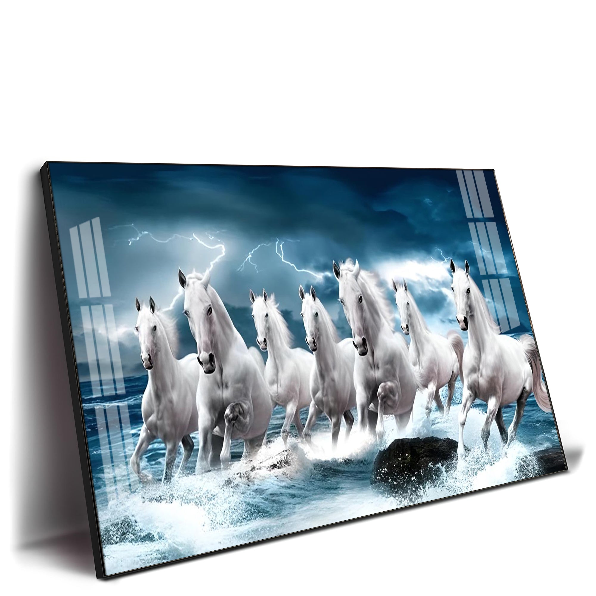 Horse Acrylic Wall Painting for Bedroom Décor – Elegant Horse Art