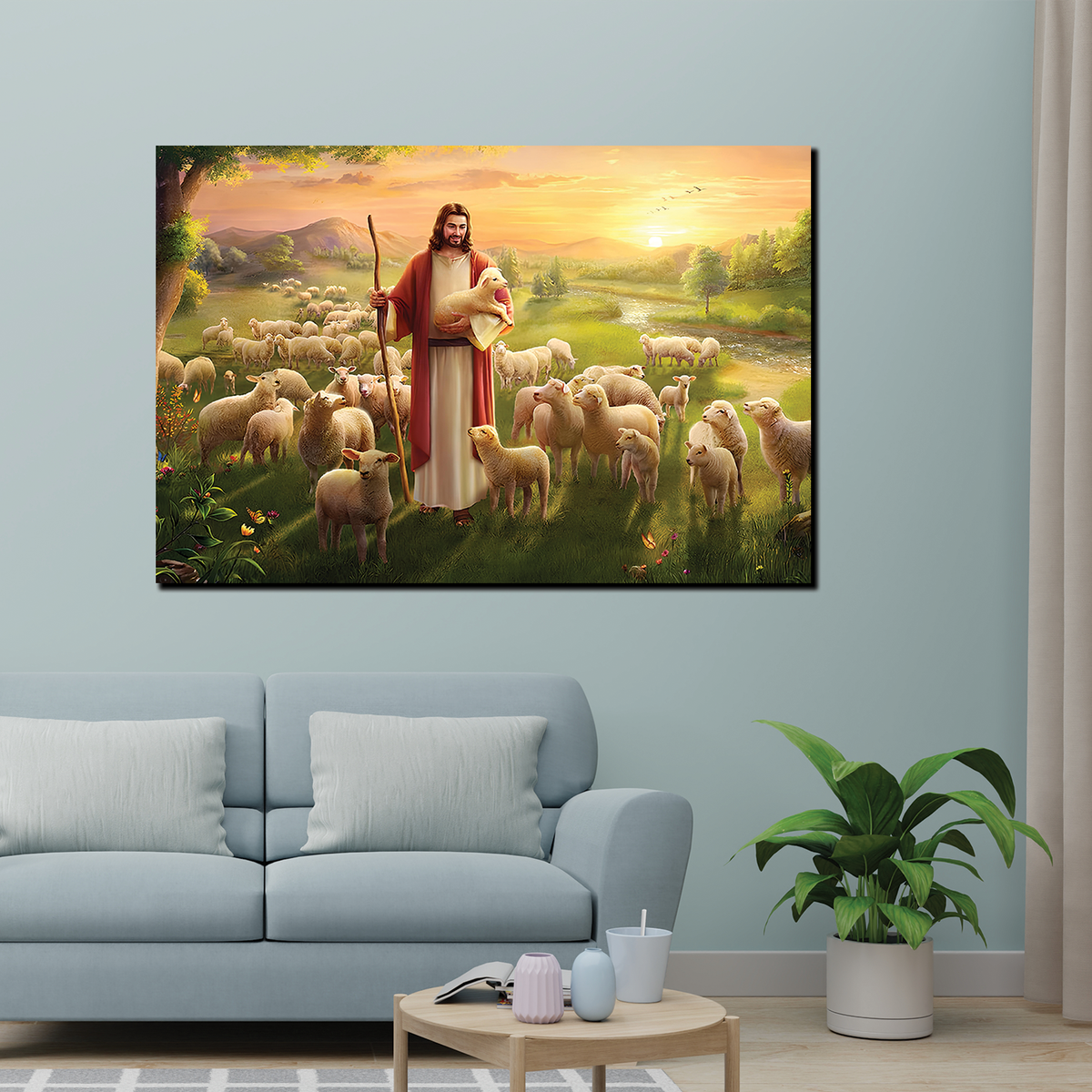Majestic  Jesus Canvas Printed Wall Paintings for Living Room, Meditation Room, Bedroom, Churches, Hospitals