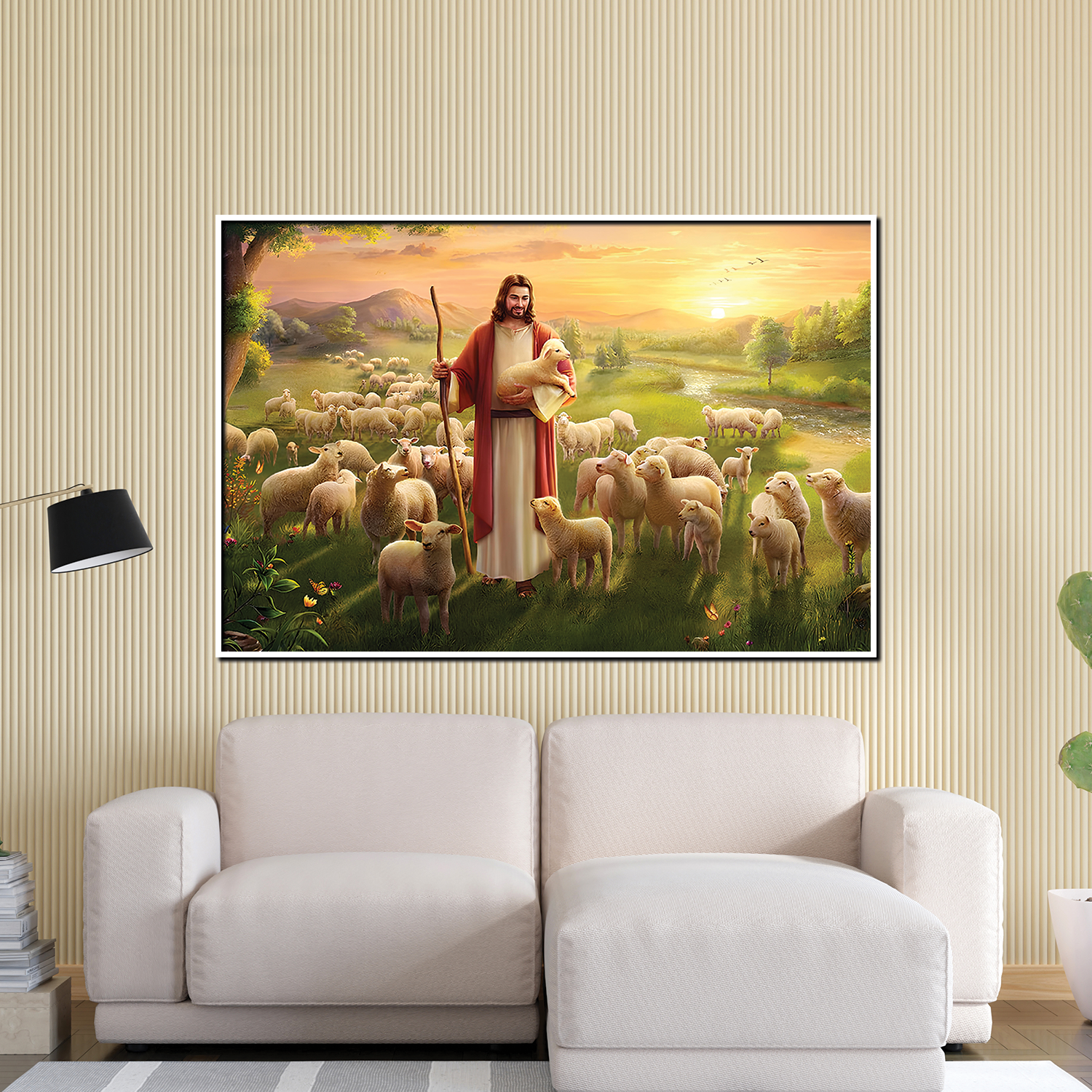 Majestic  Jesus Canvas Printed Wall Paintings for Living Room, Meditation Room, Bedroom, Churches, Hospitals