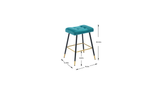 Teal Color Julio Counter Stool