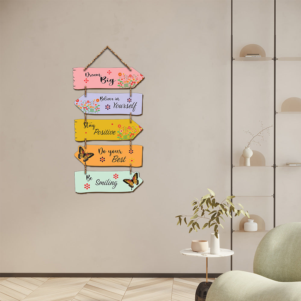 Dream Big MDF Wall Hanging for Home Wall Décor
