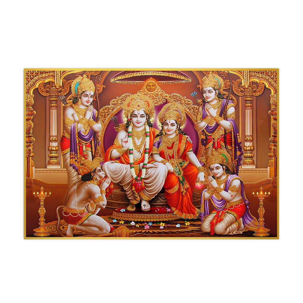 Glorious Shri Ram Darbar Wall Art & Paintings