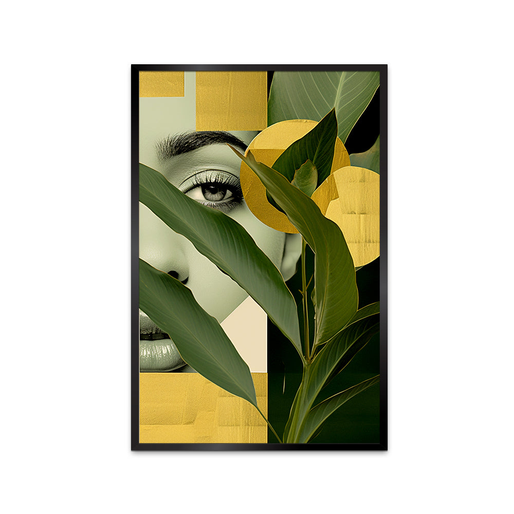 Beautiful Blue Girl's Eyes Printed Aesthetic Wall Paintings & Arts