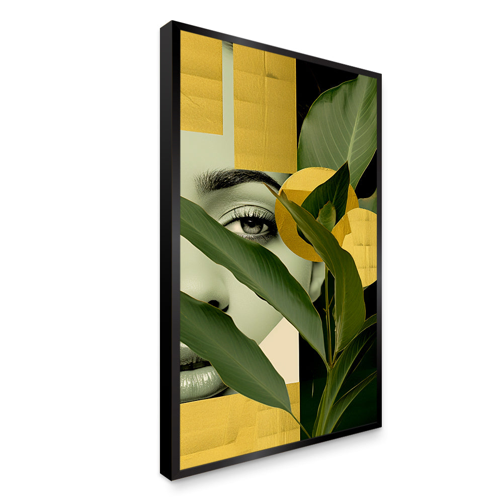 Beautiful Blue Girl's Eyes Printed Aesthetic Wall Paintings & Arts