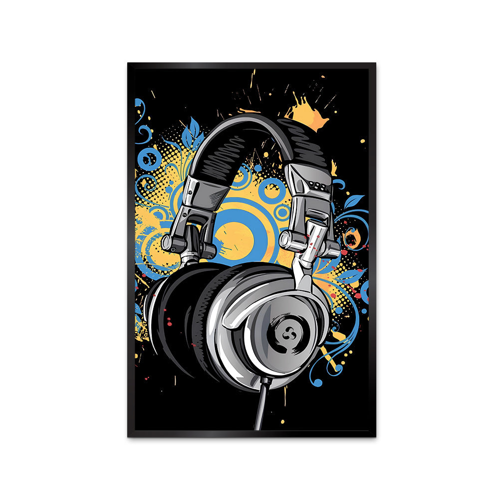 Beautiful Gaming Background Music Aesthetic Wall Paintings & Arts