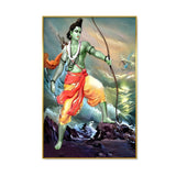 Divine Shri Ram With Bow Canvas Printed Wall Art & Paintings