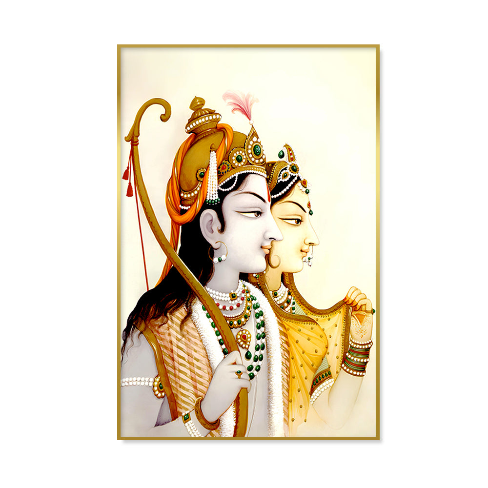 Glorious Maryada Purushottam Shri Ram and Janaki Mata Wall Art & Paintings
