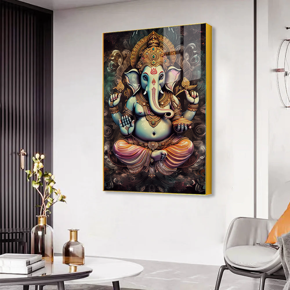 Lord Ganesha Acrylic Wall Paintings
