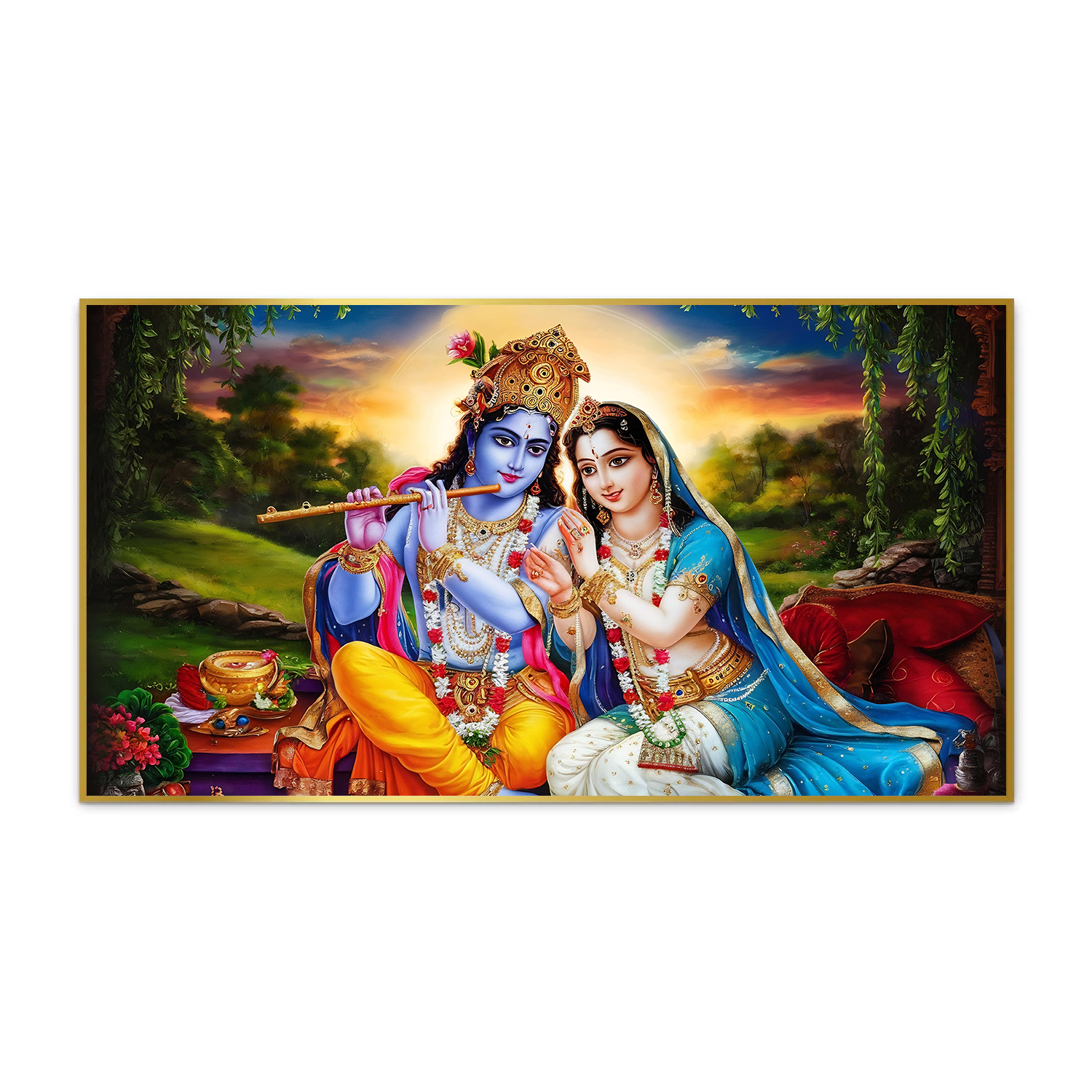 Traditional Radha Krishna Wall Décor – Bless Your Home
