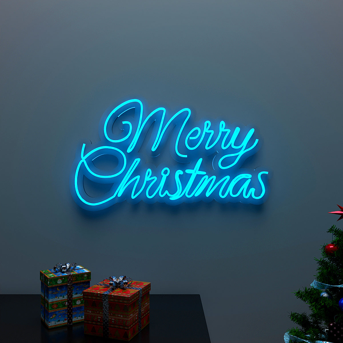 Merry Christmas Text LED Neon Light (Available in Multiple Colors)