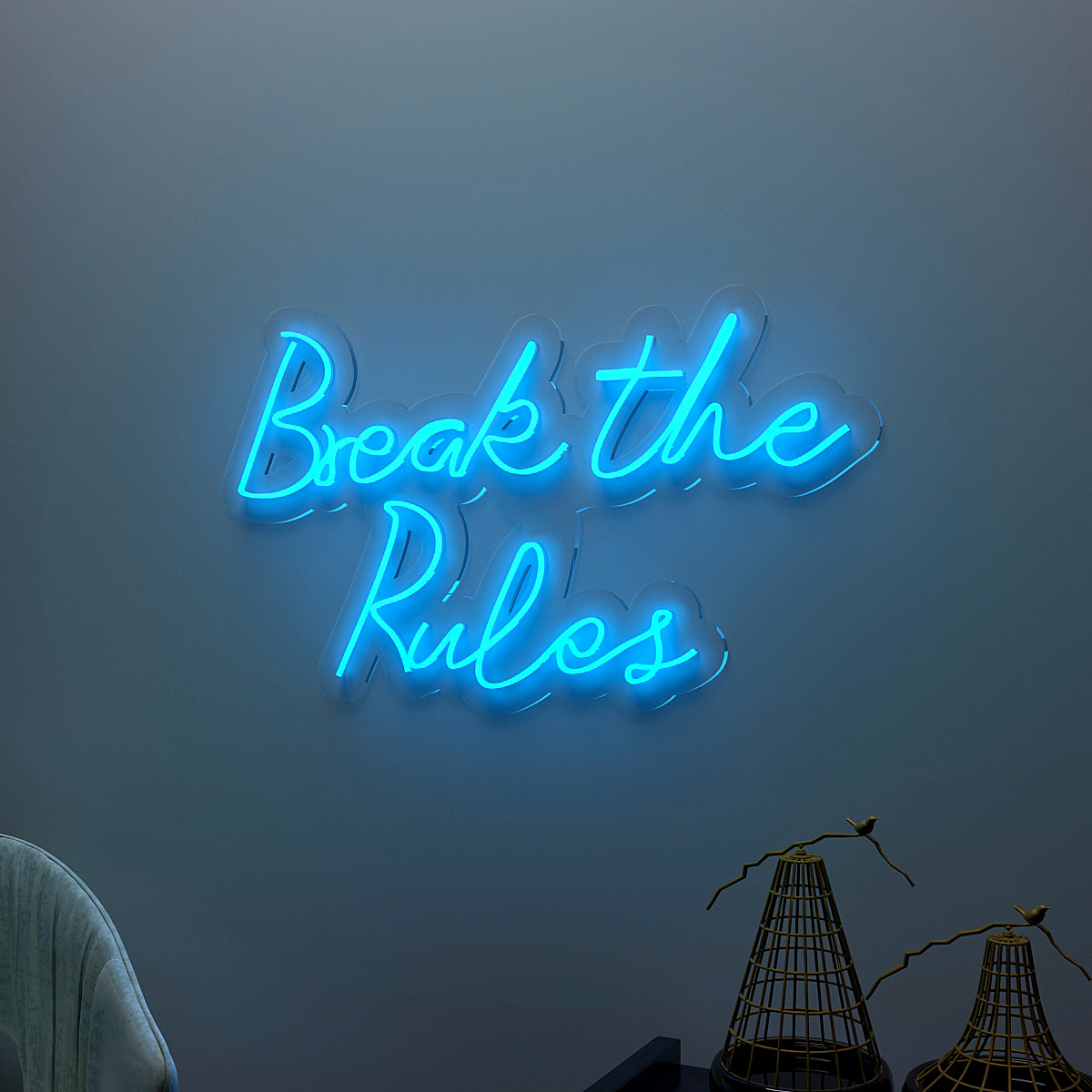Break The Rules Neon LED Light ( Available in Multiple Colors)