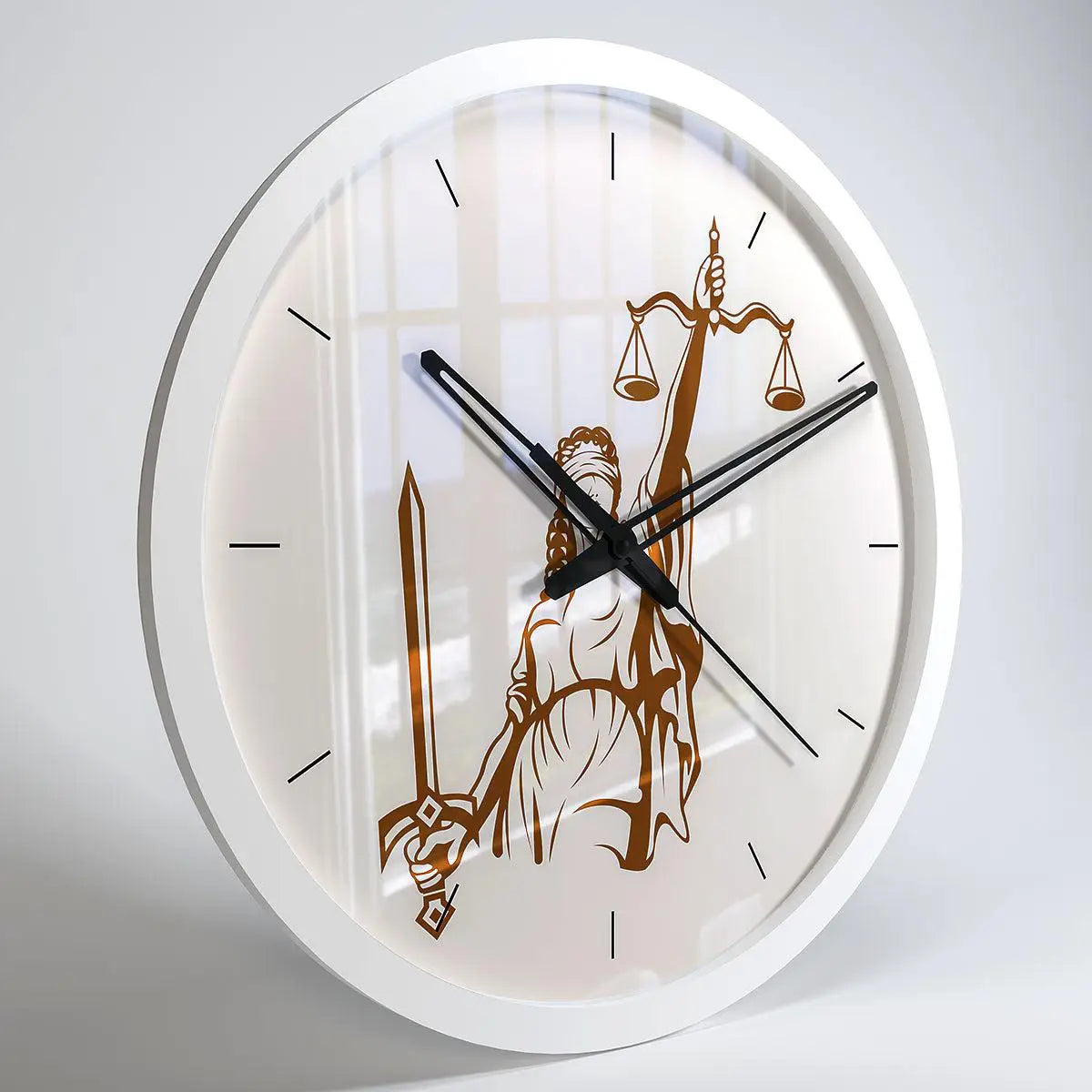 Handcrafted Wall Clock for Lawyer's Office