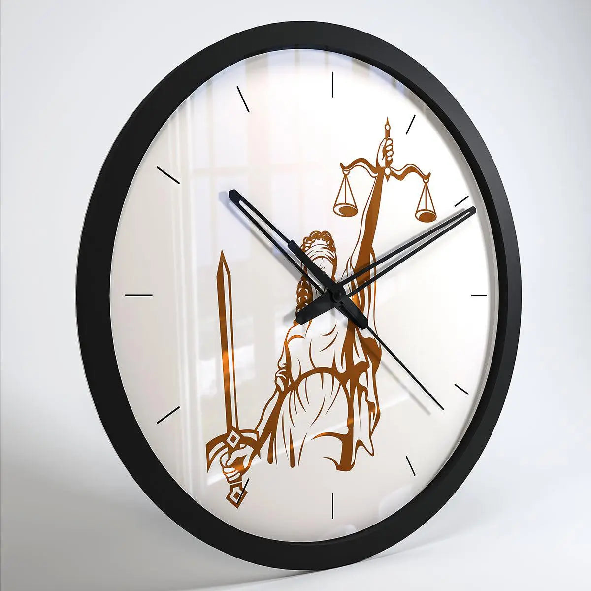 Handcrafted Wall Clock for Lawyer's Office